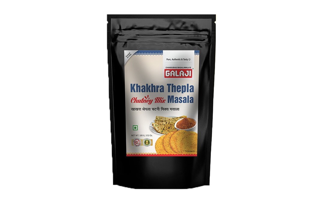 Galaji Khakhra Thepla Chutney Mix Masala   Pack  100 grams